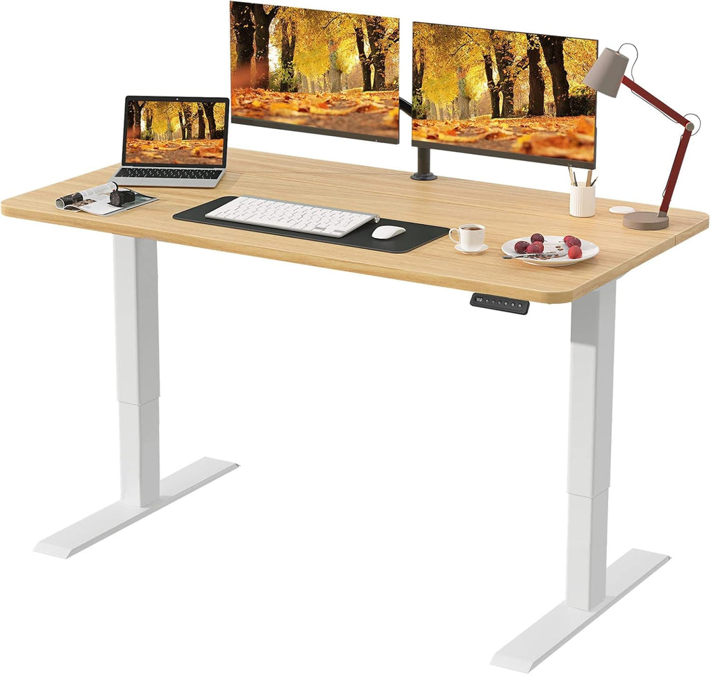 Black Frame Walnut Top Electric Standing Desk Z245709