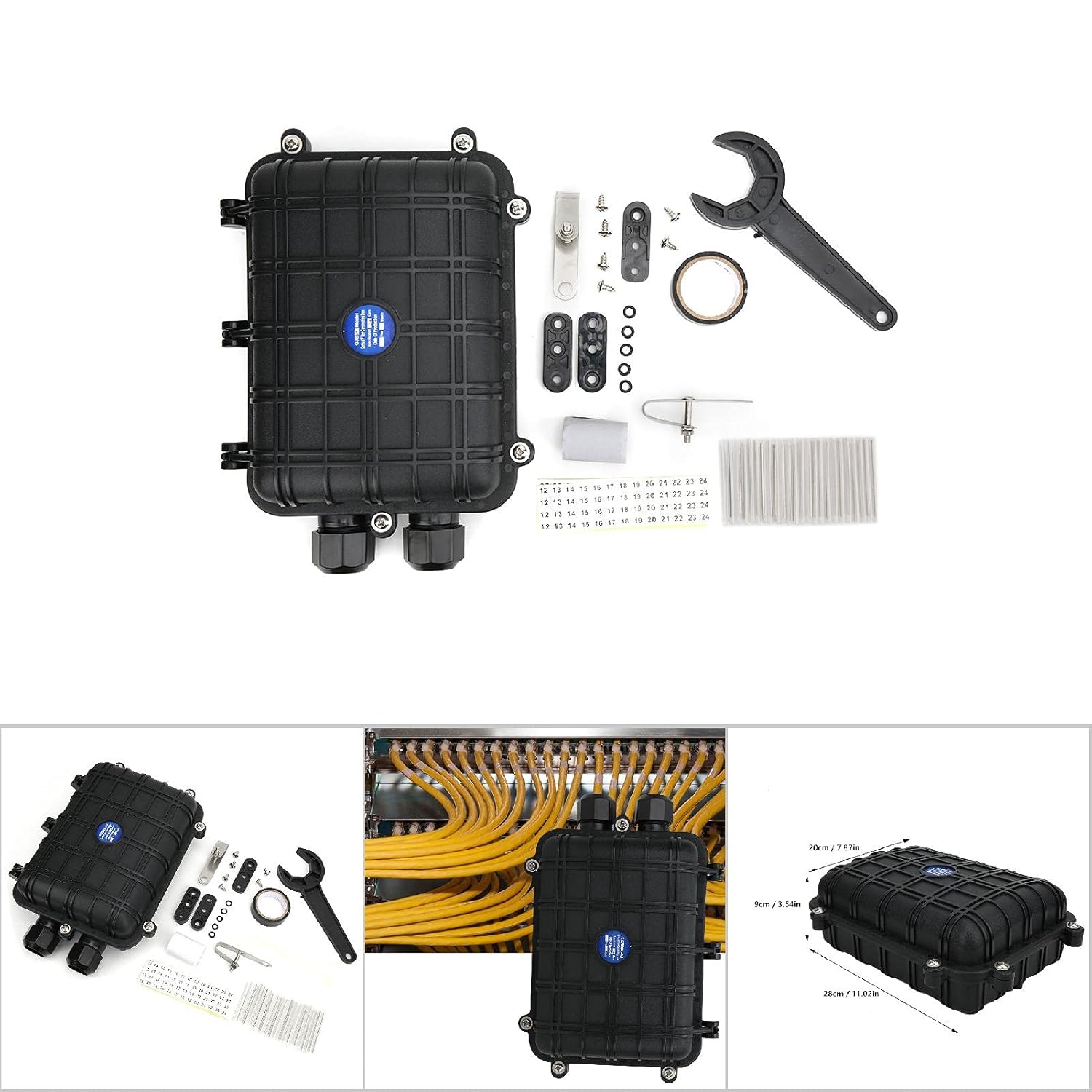 Fiber Optic Splice Box 1 in 1 Out Enclosure Case (48 core) C6700
