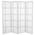 White 4 Panel Shoji Screen B7200