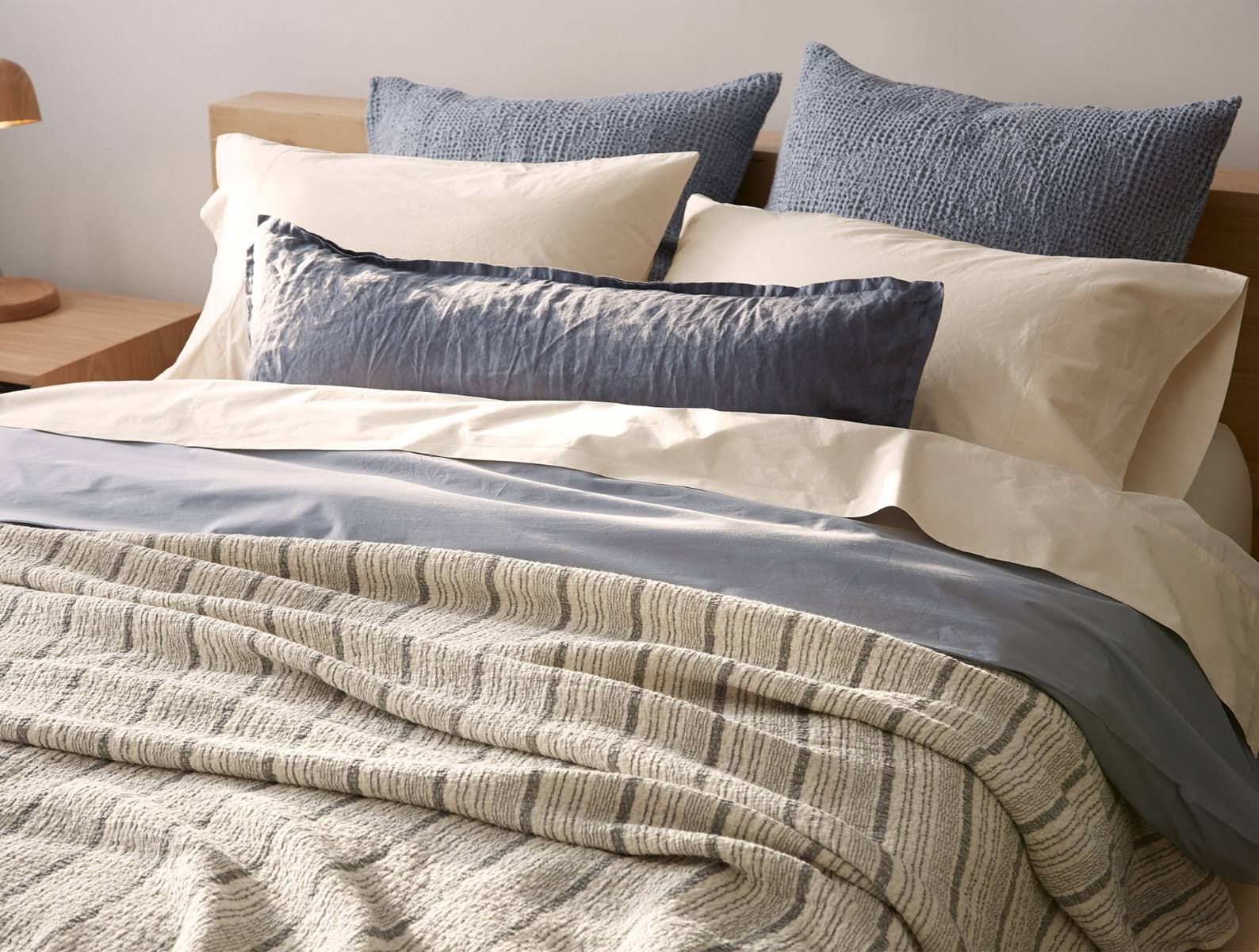 300 Thread Count Organic Percale Duvet Cover Full/Queen R8057
