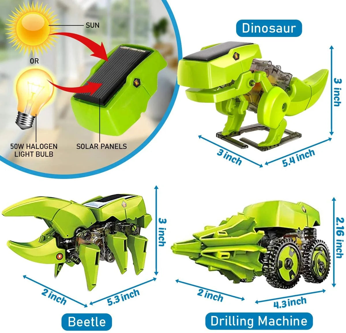 Solar Robot Kit 3-in-1 STEM Projects Robot Kit U7896