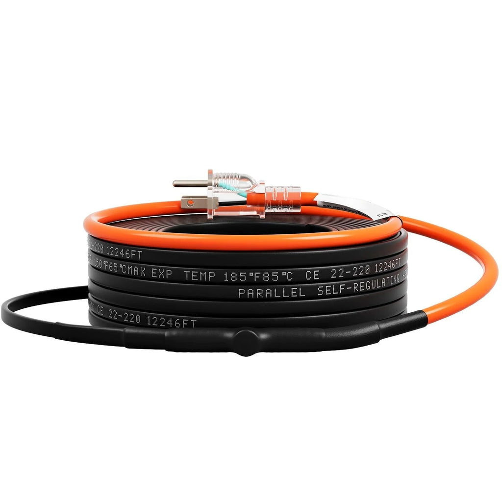 Self-Regulating Pipe Heating Cable, 80-feet 5W/ft Heat Tape, 120V D3740