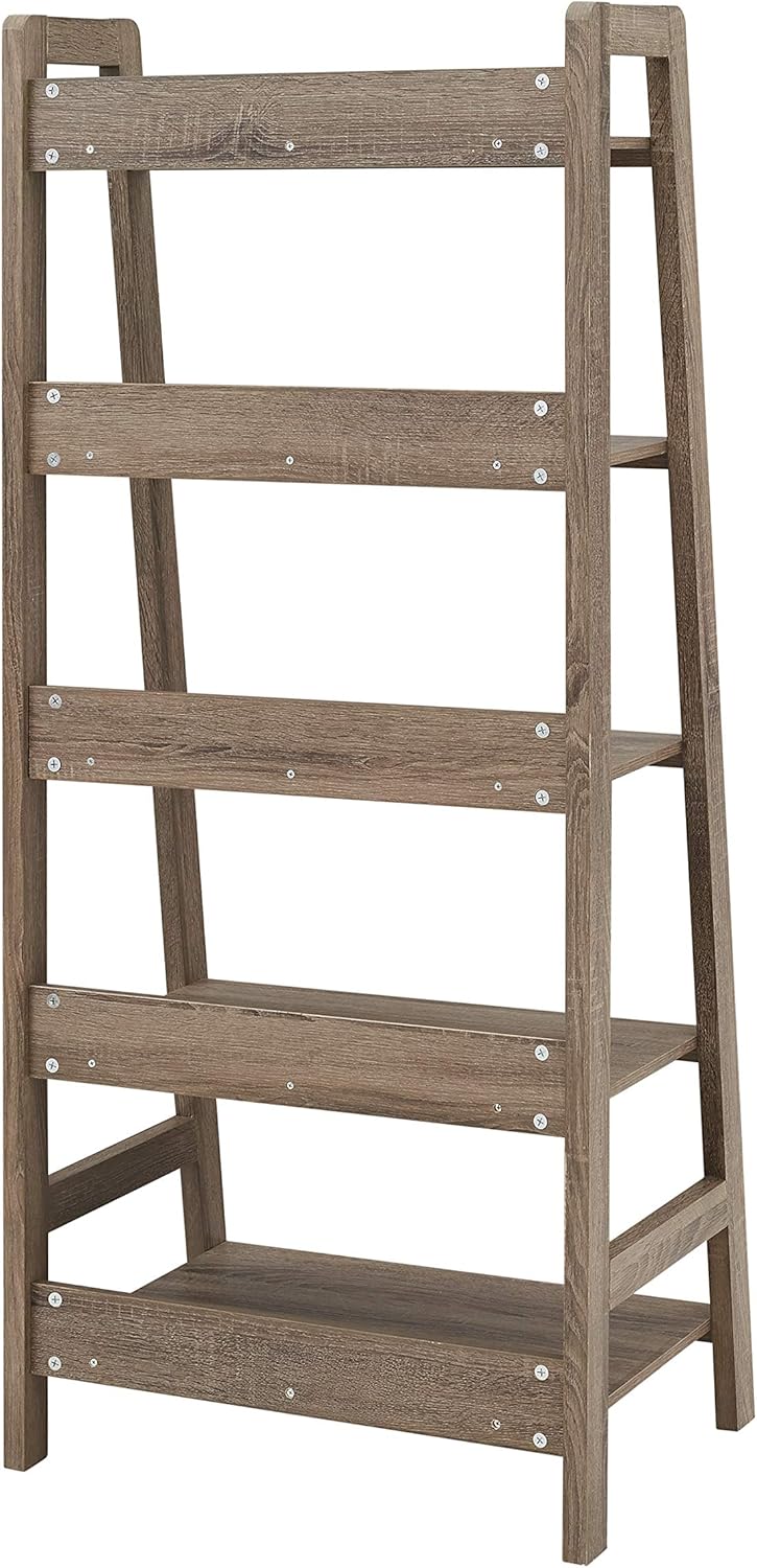 Gray Wash Ladder Bookcase Y2355