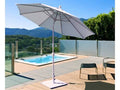 9 Foot Wide Crank Lift Auto Tilt Aluminum Umbrella S751840