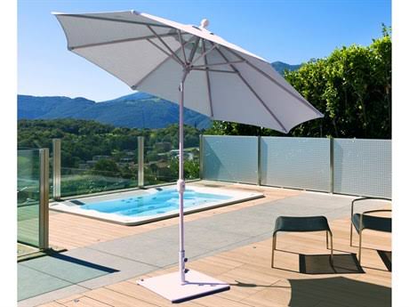 9 Foot Wide Crank Lift Auto Tilt Aluminum Umbrella S751840