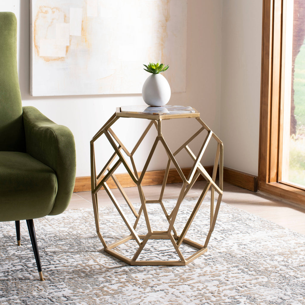 Geometric Accent Table F837