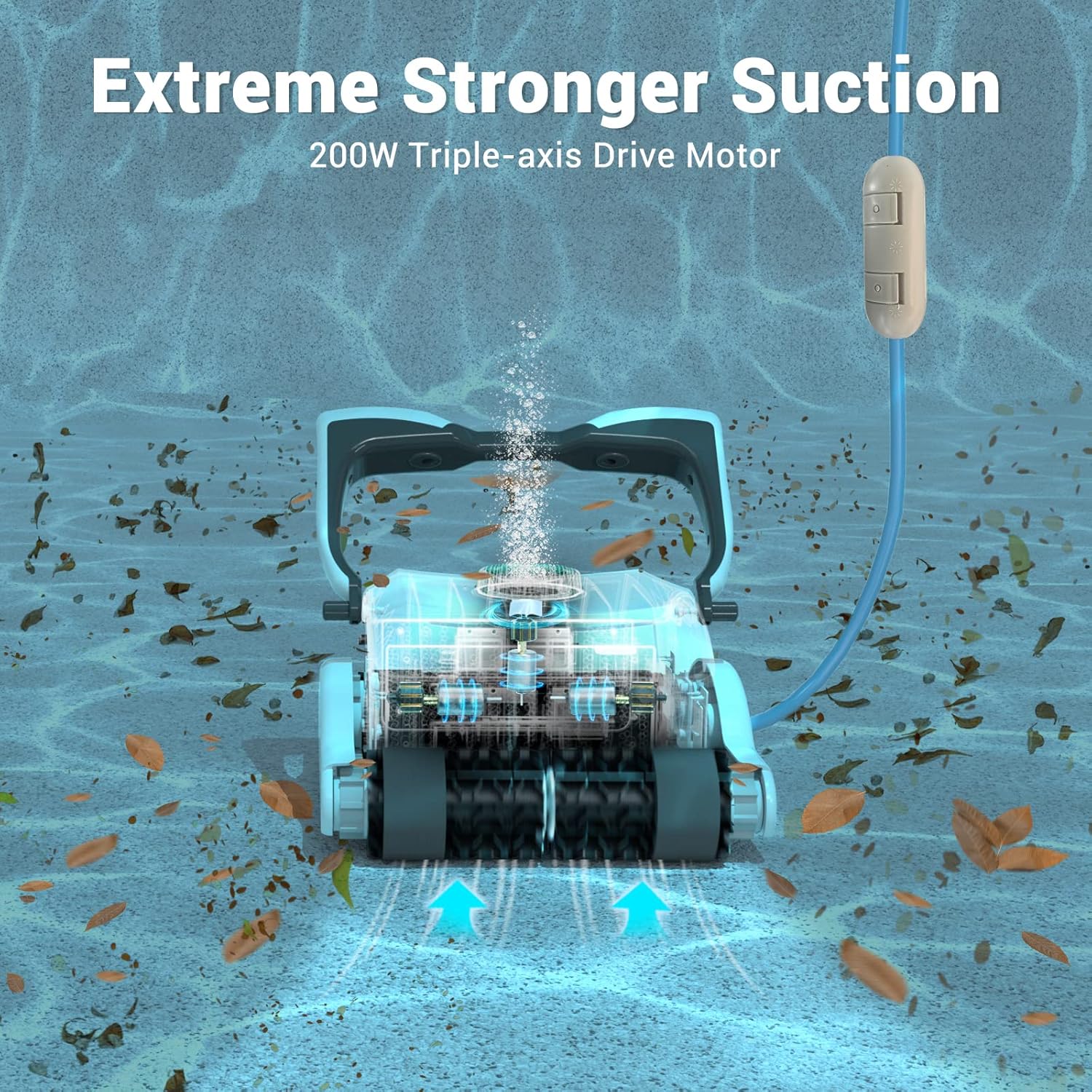Automatic Robotic Pool Cleaner with Remote Control M202915