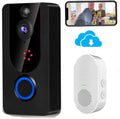 Wireless Doorbell Camera 1080P with Chime, PIR Motion Detection, IP65 Waterproof, 2-Way Audio, Night Vision, Pack of 2 T284