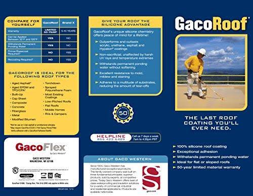 Medium Blue Silicone Roof Coating 5 Gallon L423