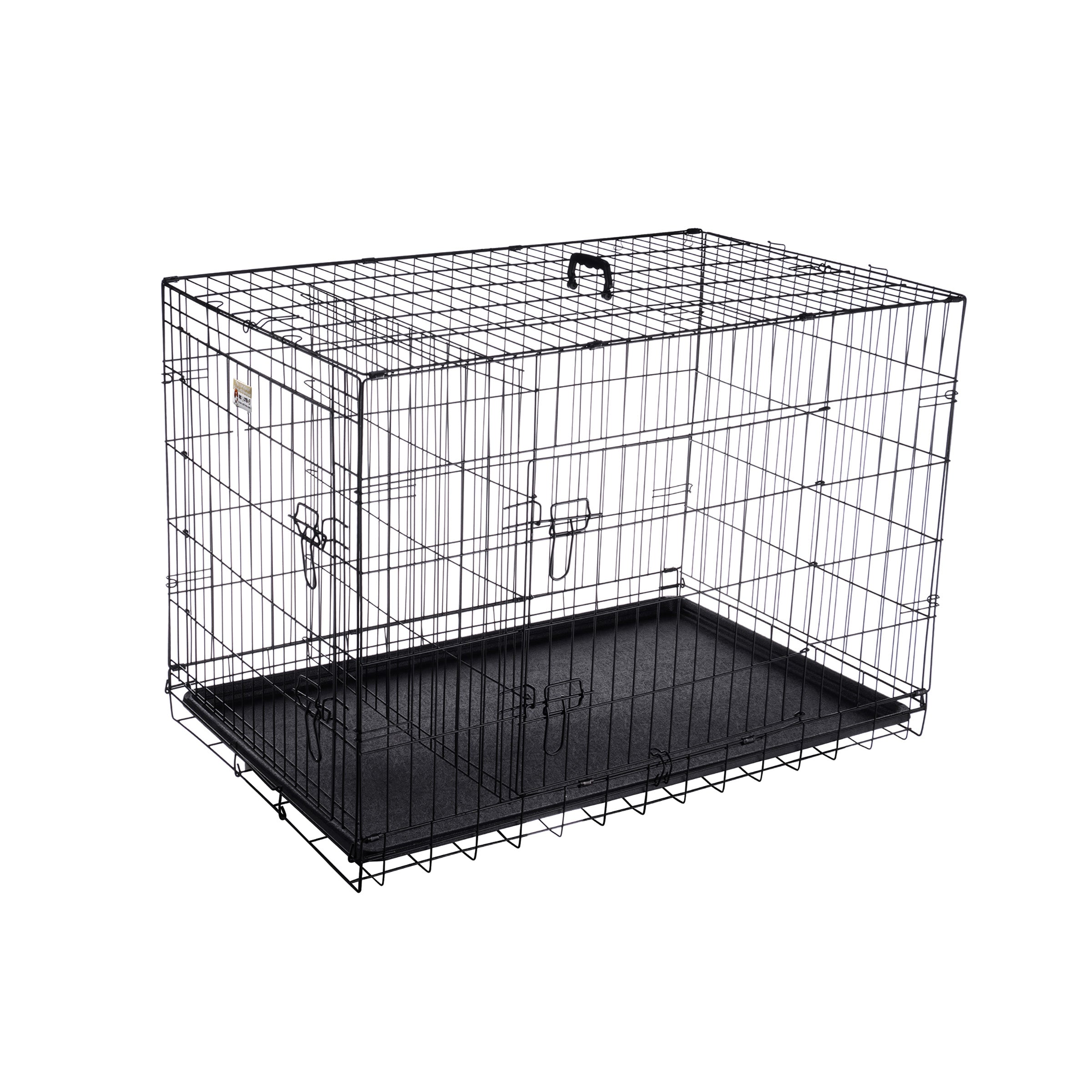 42-inch Collapsible Dog Crate with Divider Wall Panel R62258