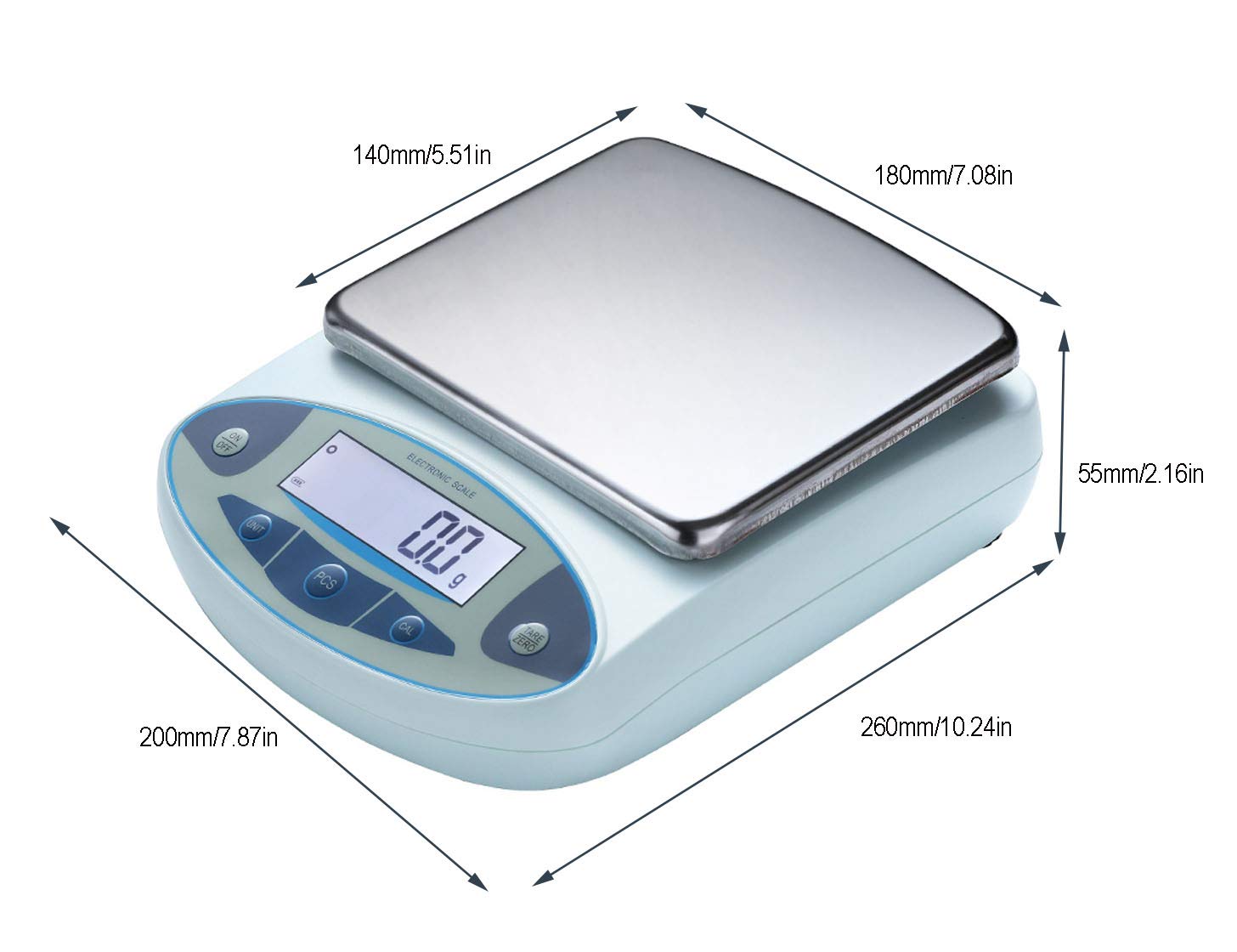 5kg x 0.1g Digital Electronic Balance Scale O6146