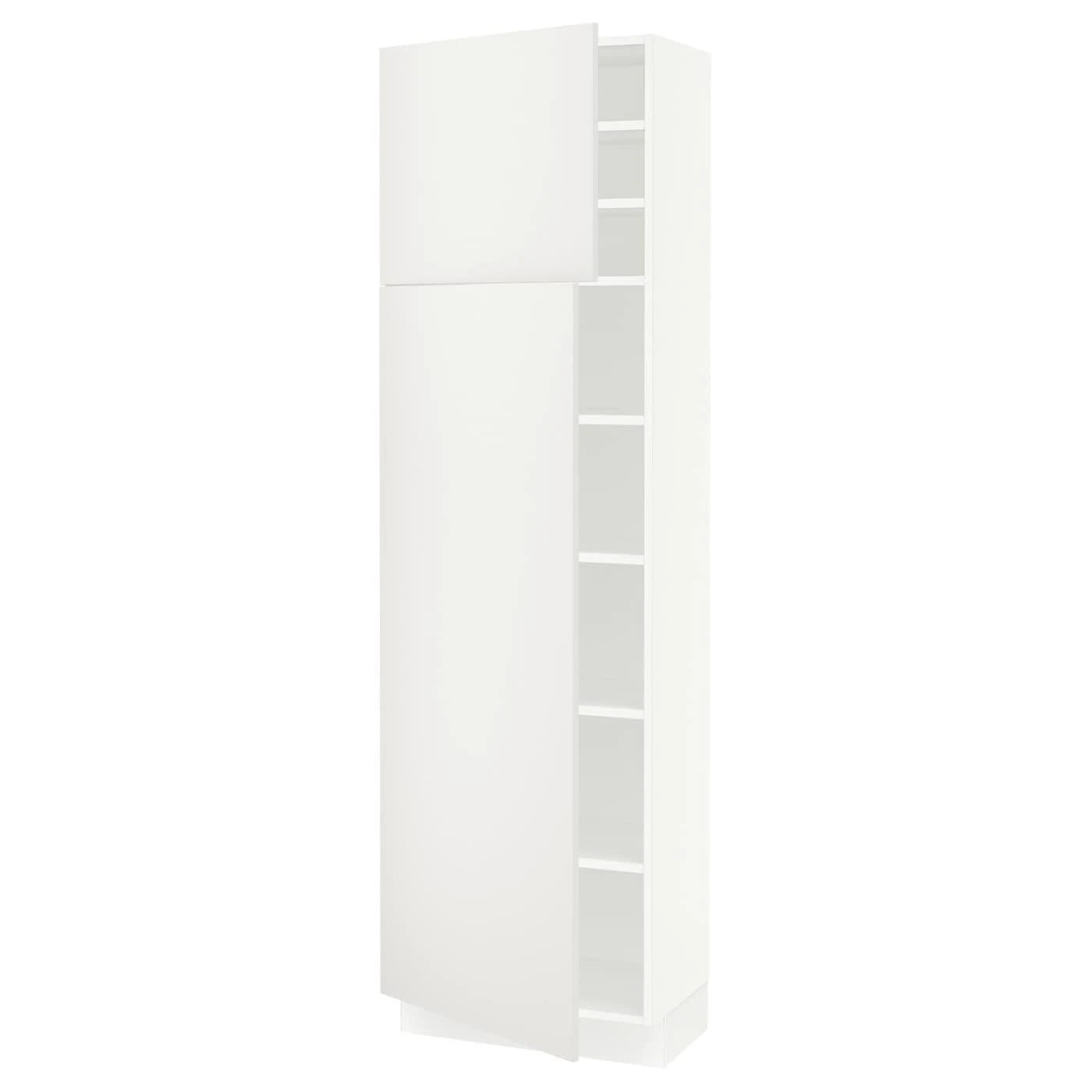 White High Cabinet with Shelves and 2 Doors L86479