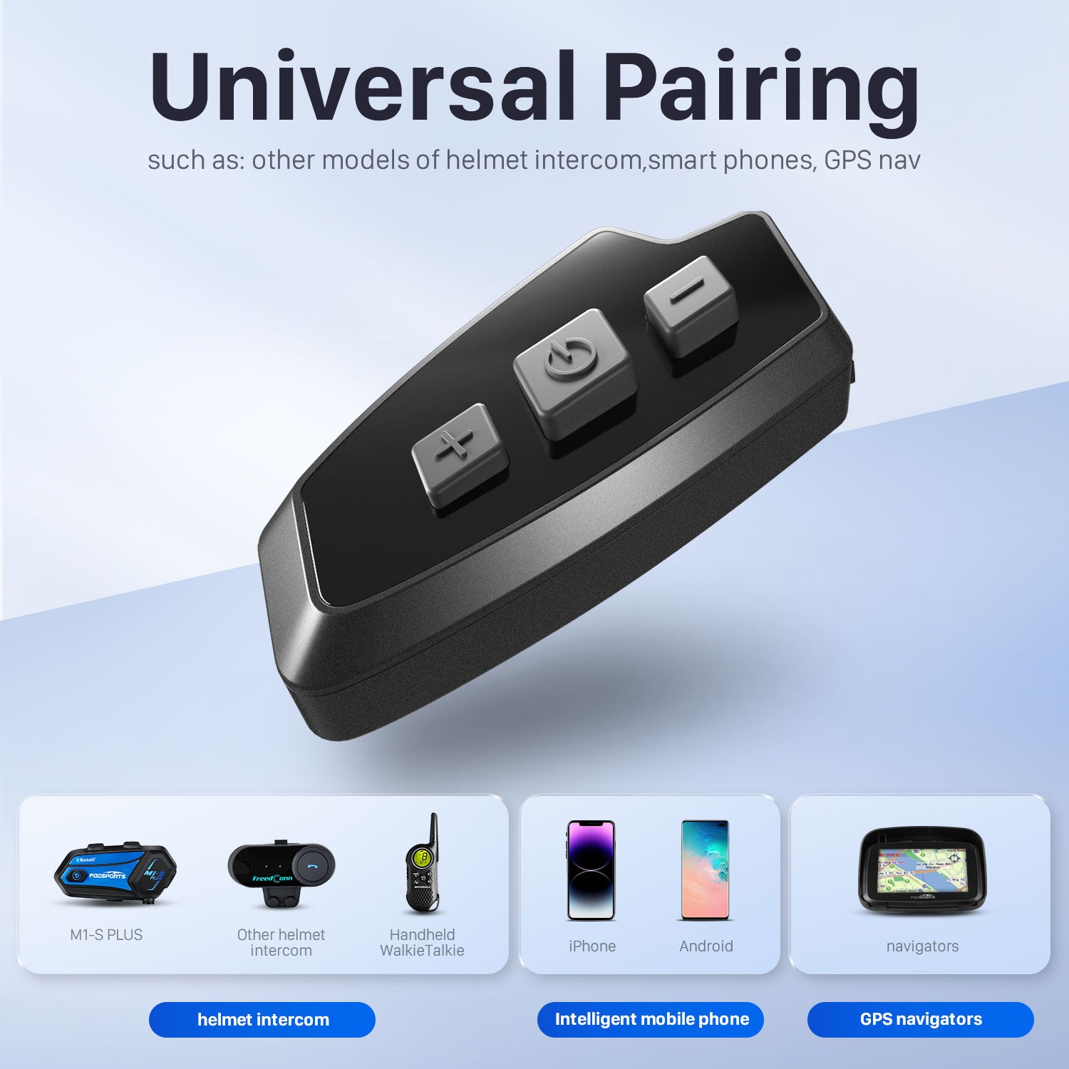 Motorcycle Bluetooth Headset Helmet Intercom Wireless Communication I63419