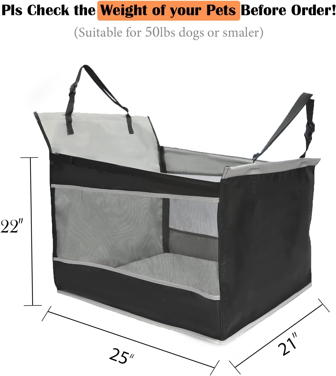 Dog Car Seat for Large Dogs with Seat Extender M503759