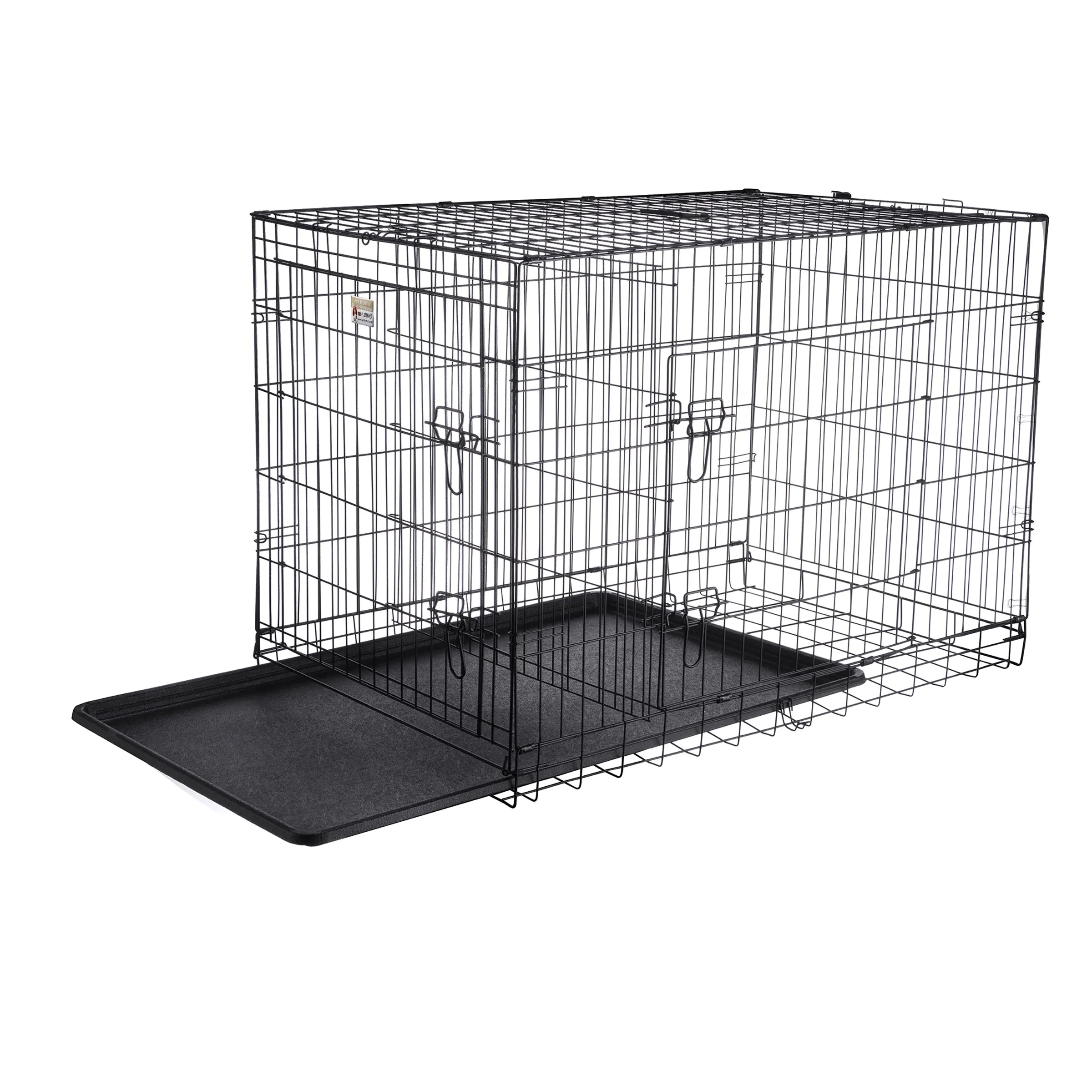 42-inch Collapsible Dog Crate with Divider Wall Panel R62258