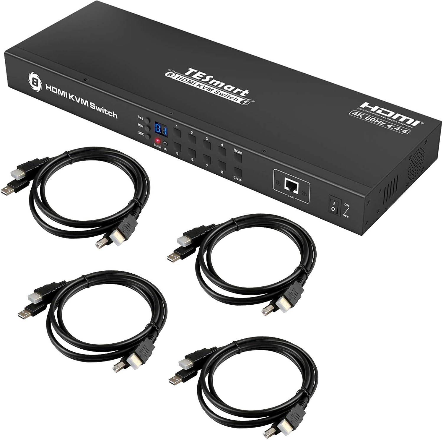 8 Port HDMI KVM Switch 4K@60Hz G660571