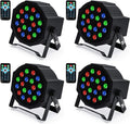 18 RGB LED Stage Lights with Remote Control (8 pcs) R68232