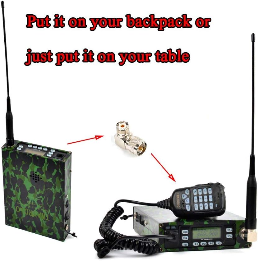 Dual Band VHF UHF Mobile Transceiver with 12000mAh Battery Portable Ham Radio T25122