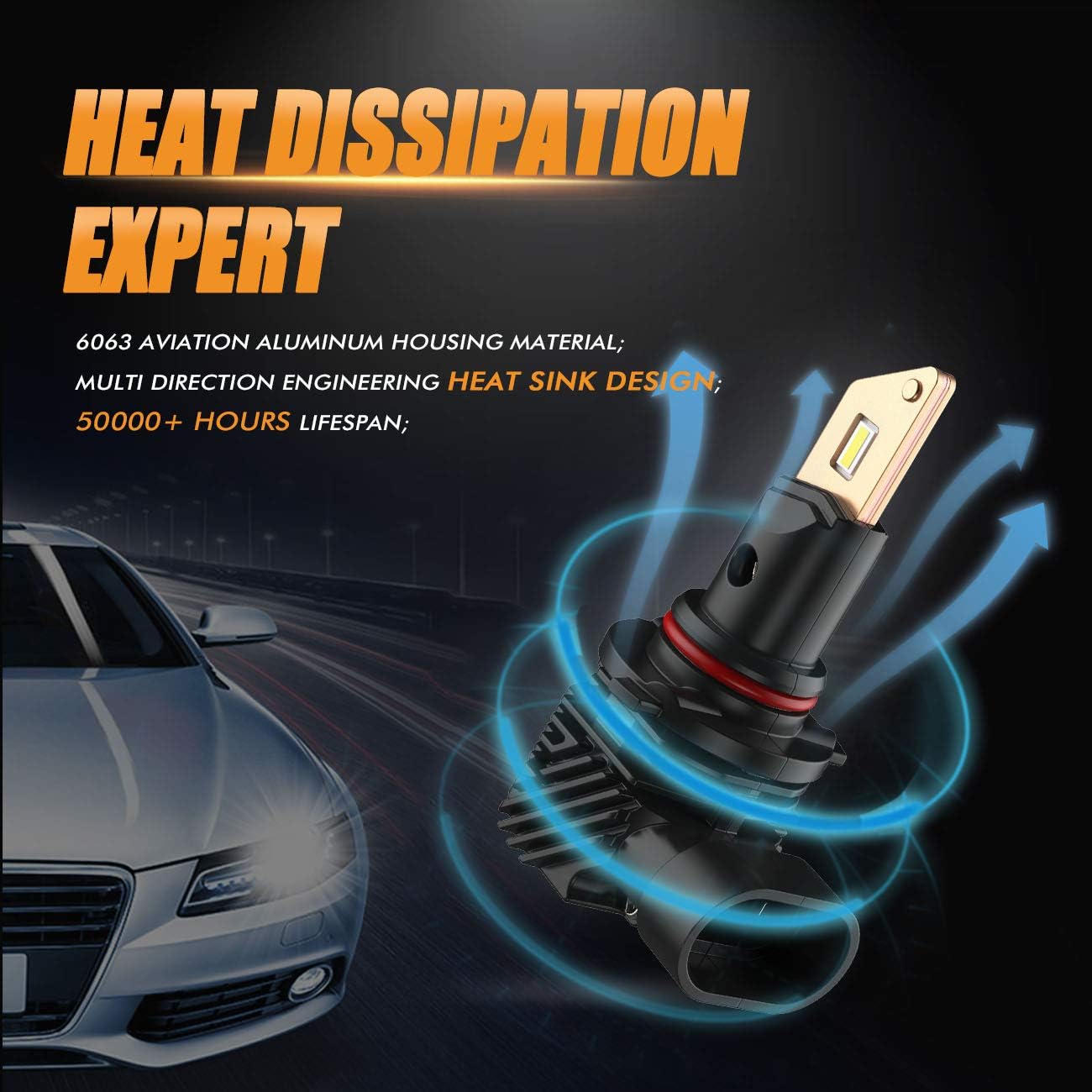 6500K Cool White LED Bulbs Combo, Pack of 4 Pack of 2 D710