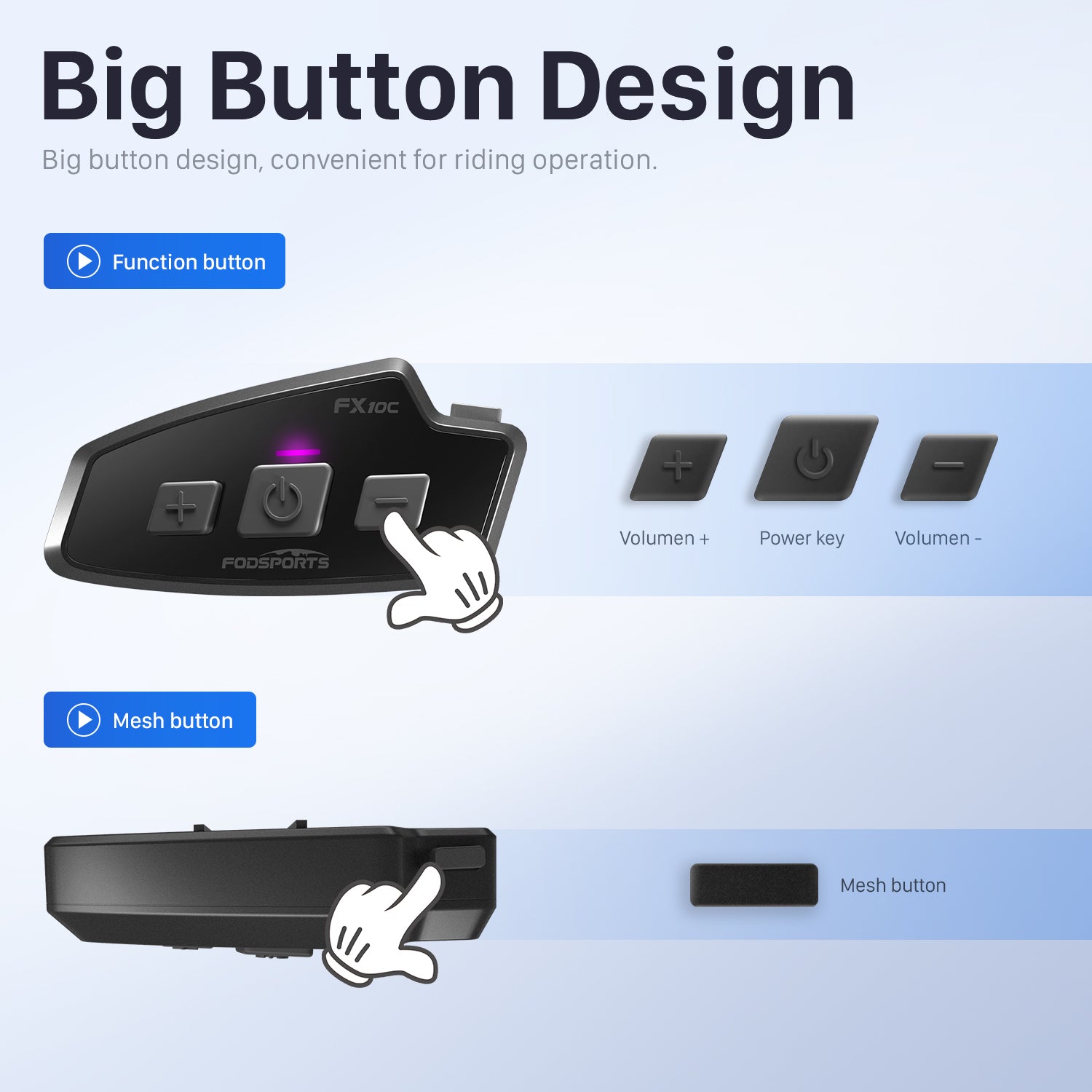 Motorcycle Bluetooth Headset Helmet Intercom Wireless Communication I63419