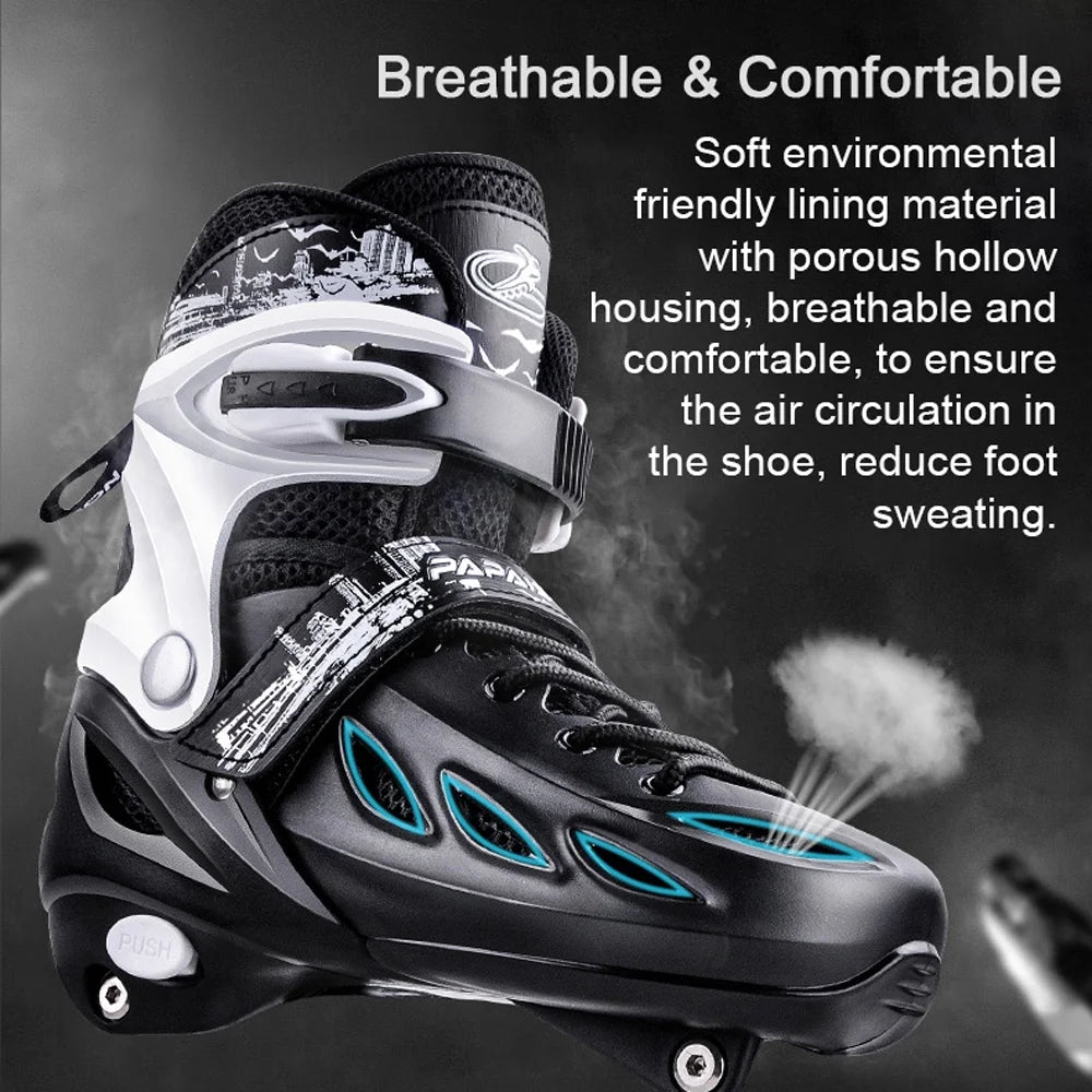 Adjustable Roller Skates with Full Light Wheel T1702