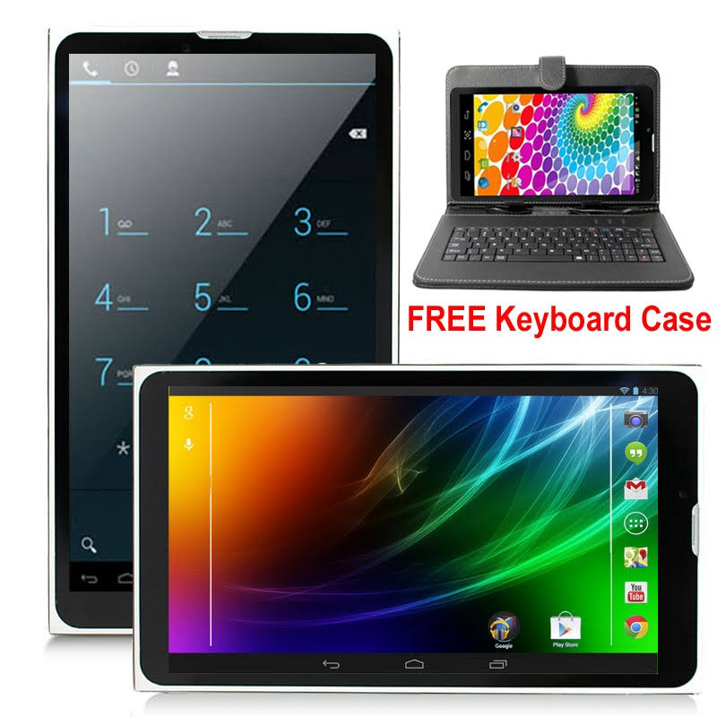 Unlocked 2-in-1 3G Smartphone TabletPC Android 4.4 Kitkat Black W3604