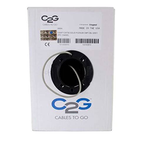 Gray CAT 5e Bulk Cable 1000 ft R787809