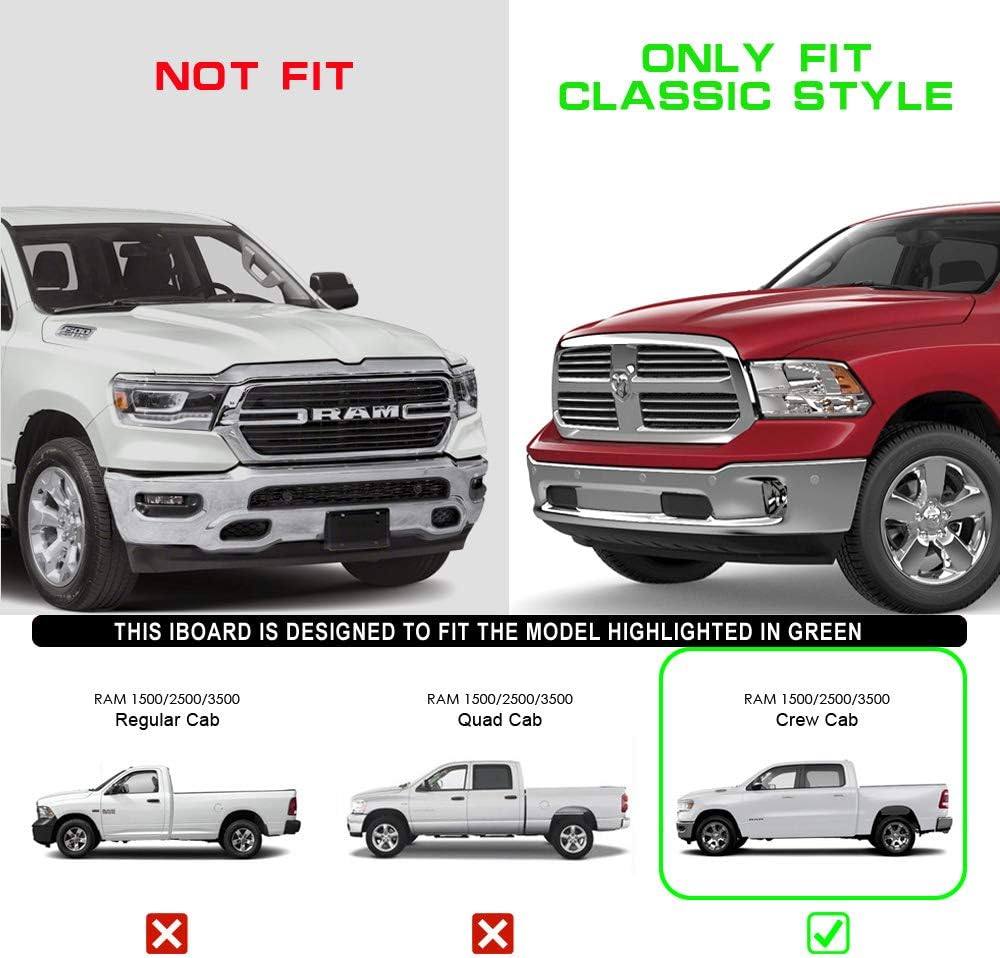 6-inch Aluminum Black Running Boards Side Steps N242258