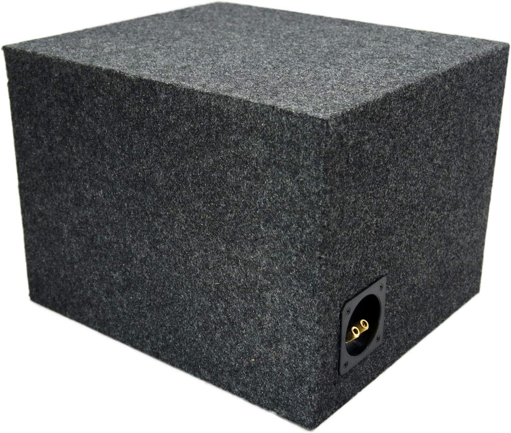 Single 10" Vented Subwoofer Stereo Sub Box Ported Enclosure 5/8" MDF Pack of 2 G73870
