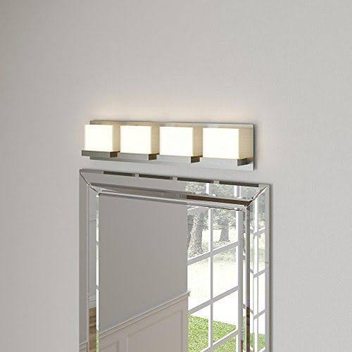 4-Light Brushed Nickel LED Bath Bar Light C366118