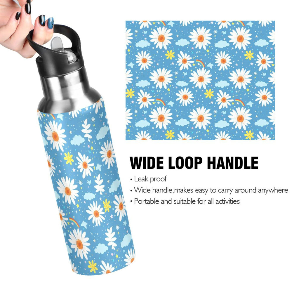 Insulated Stainless Steel Water Bottle with Straw Lid 20 oz F15527