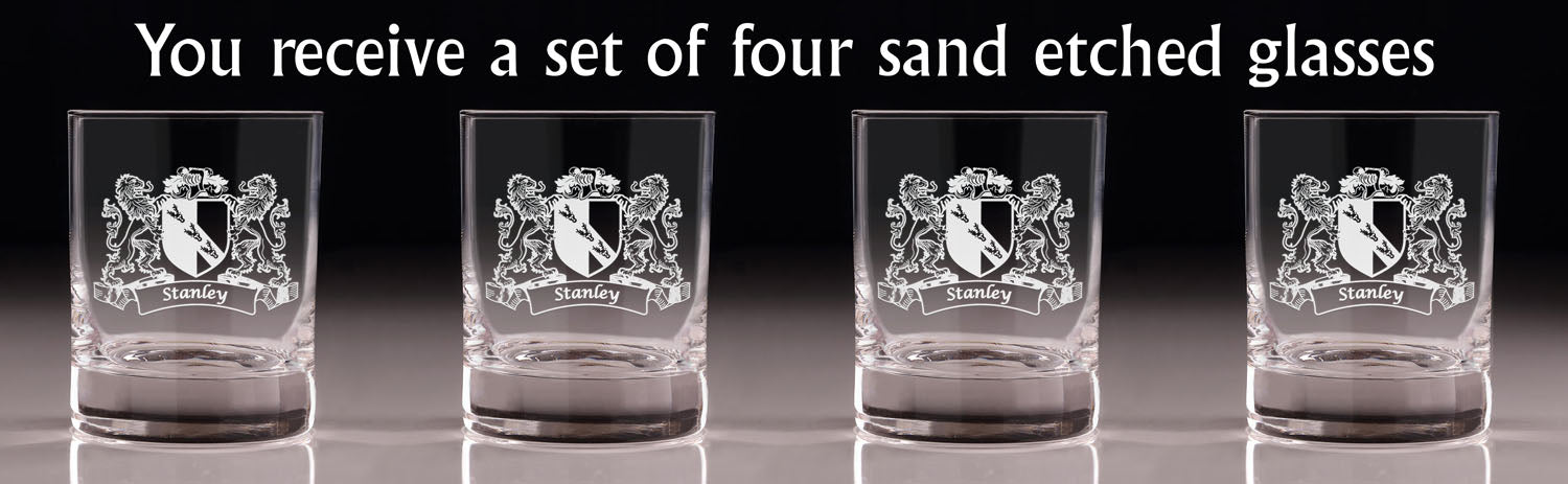 Set of 4 Old Fashioned Tumblers Q1739