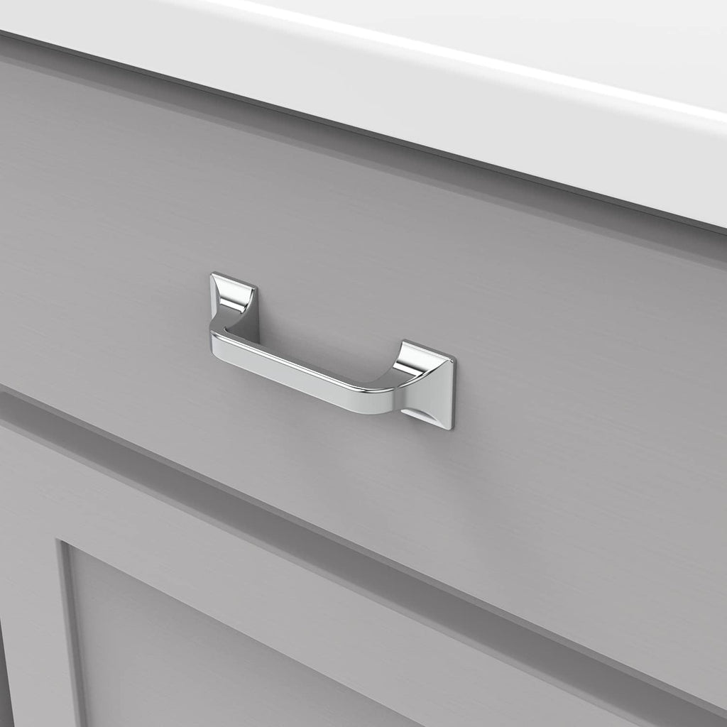 Chrome Finish Pull 3 Inch Hole Center (10 Pack) I6032