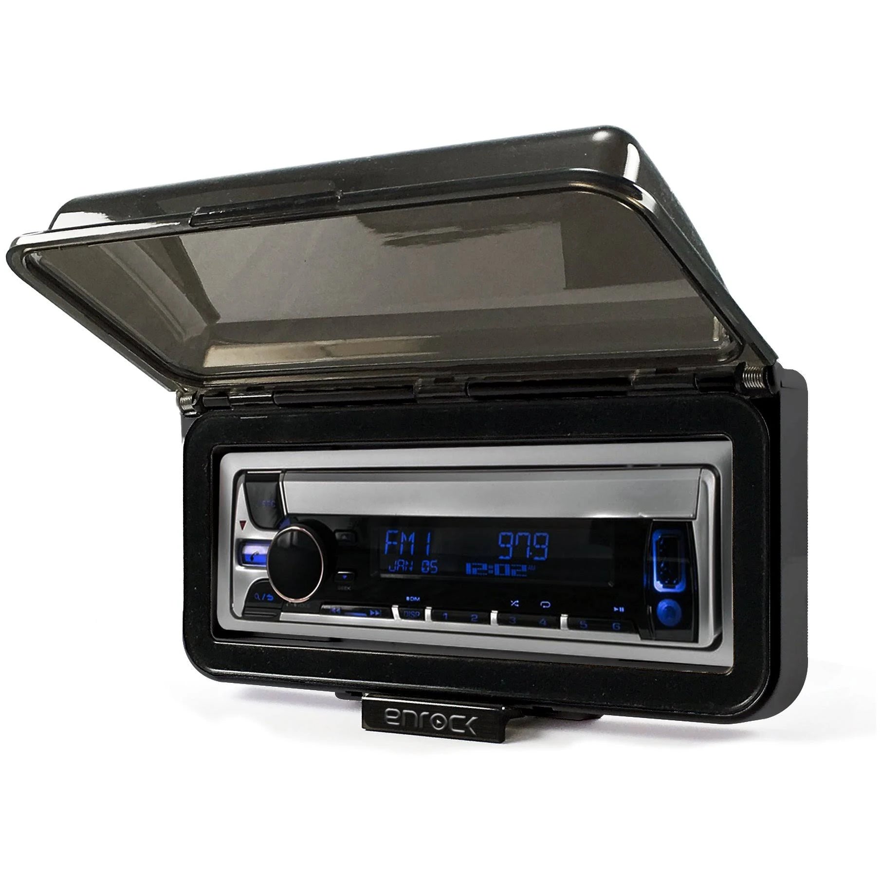 Marine Boat Audio Bluetooth USB Receiver with Black Waterproof Protective Cover K484867