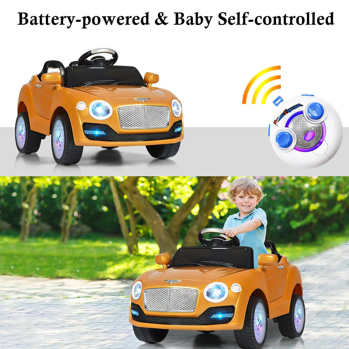 Golden Kids Ride on Car with Remote Control M7536