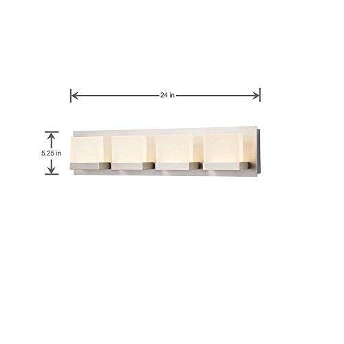 4-Light Brushed Nickel LED Bath Bar Light C366118