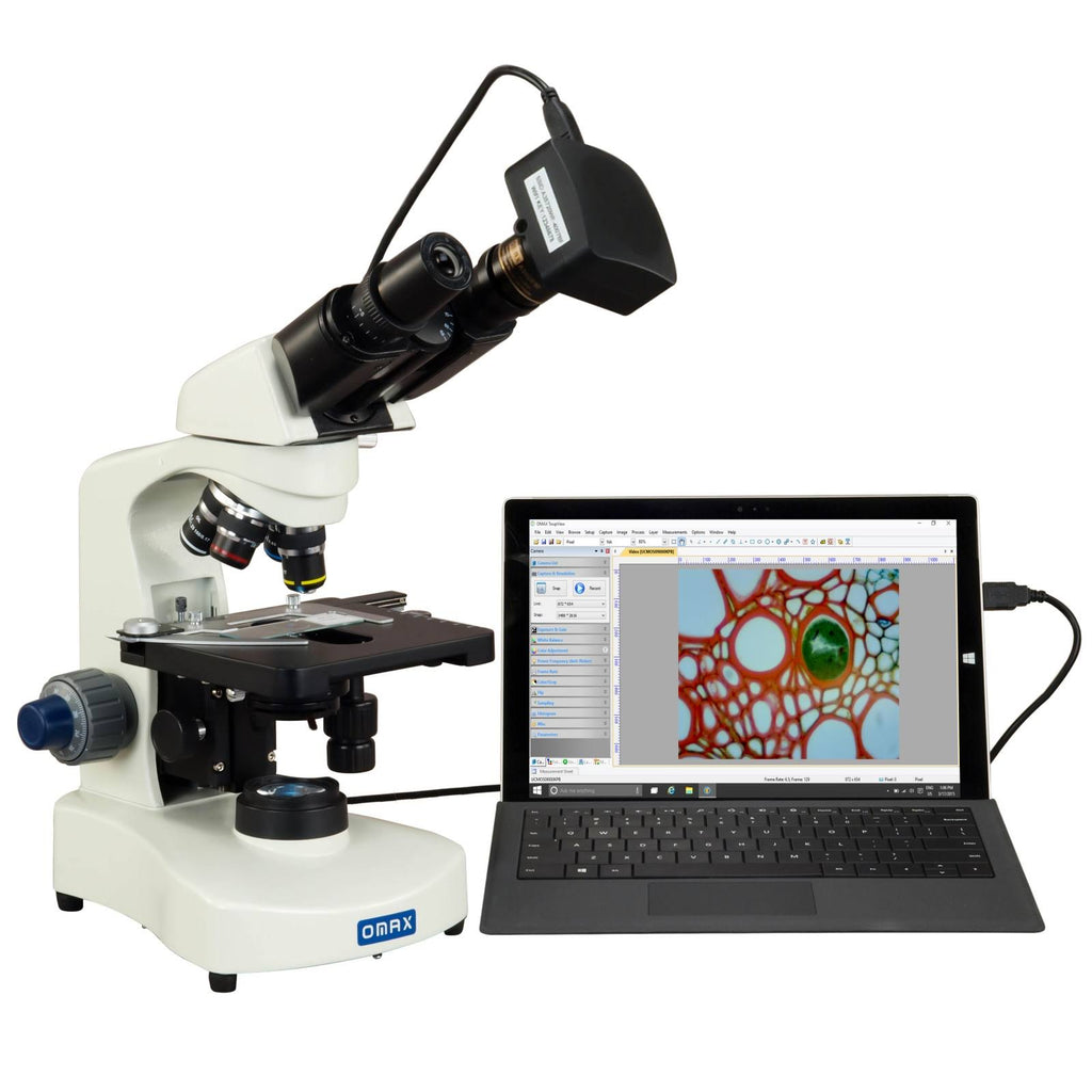 40X-2000X USB3 18MP Binocular Lab Compound LED Microscope P683226