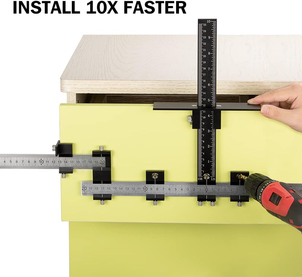 Black Stainless Steel Adjustable Drill Guide Jig Tool N27009
