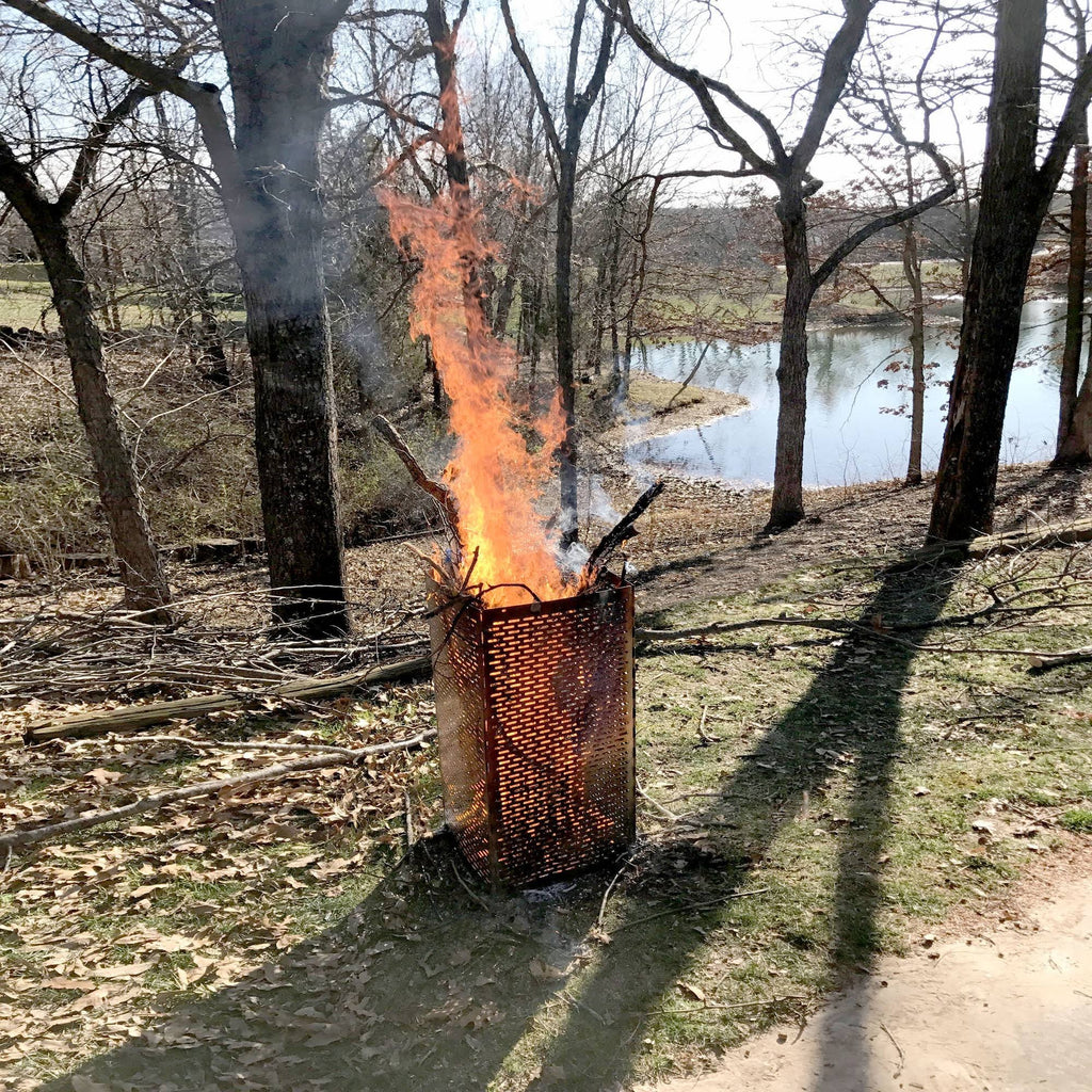 Folding Steel Fire Cage L857