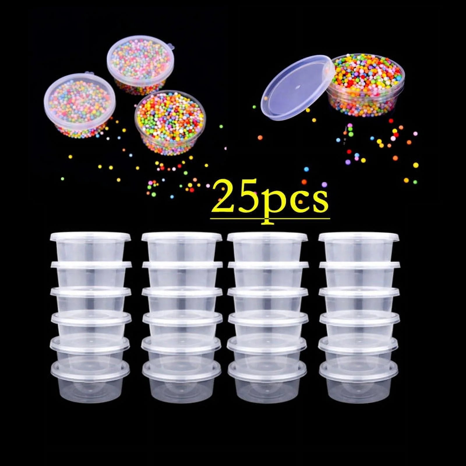 25 Pc Slime Storage Containers With Lids S949