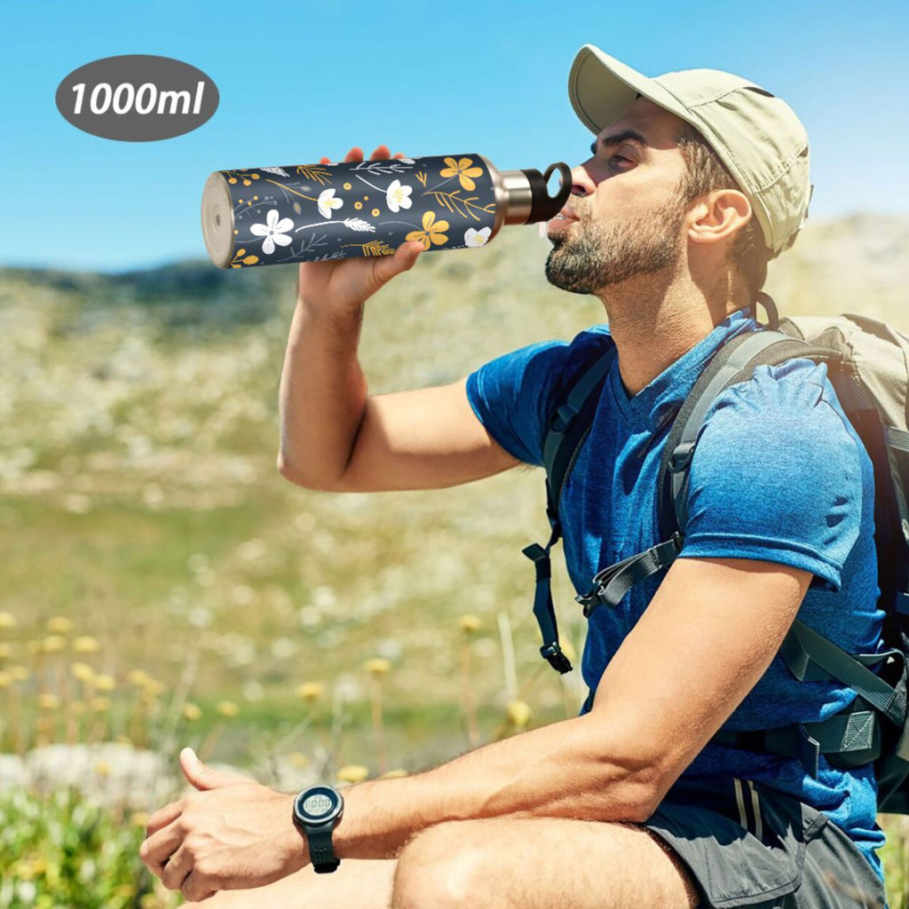 Stainless Steel Insulated Water Bottle with Straw Lid A936553