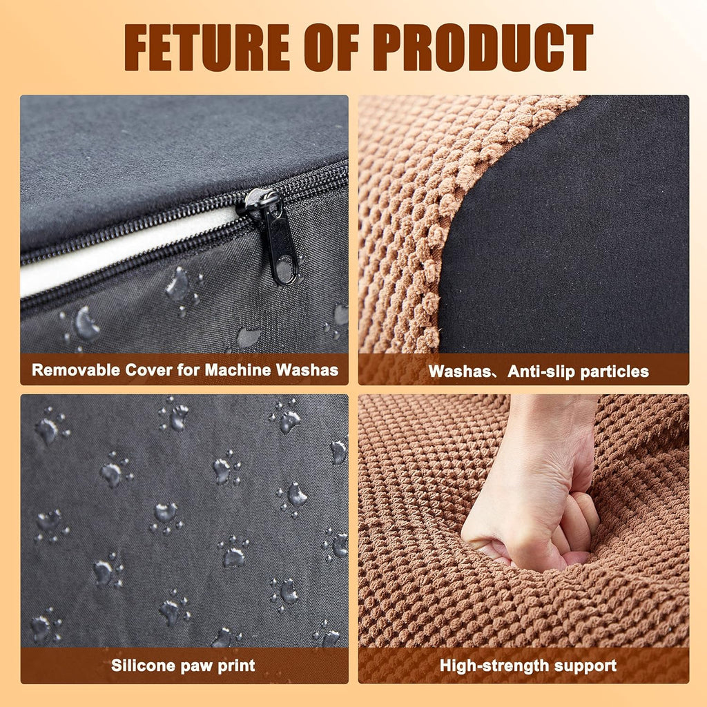 3 Tiers Foam Dog Ramps Non-Slip Pet Step G516193