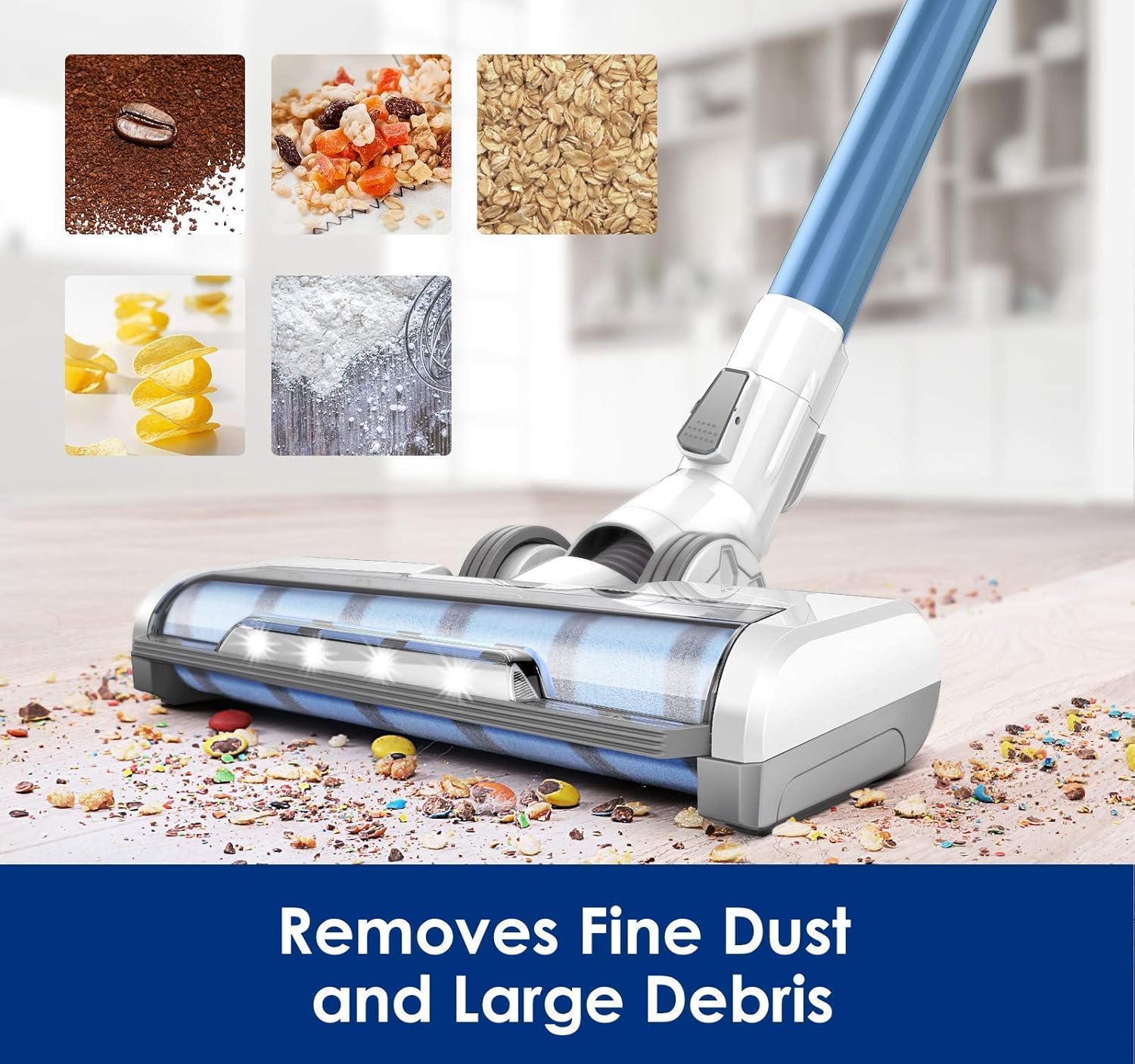 Cordless Vacuum Cleaner with Soft Roller Brush C1312