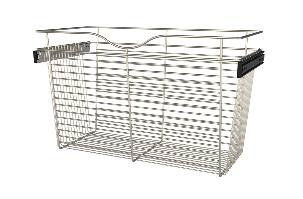 30x22 Satin Nickel Closet Pullout Basket B274674