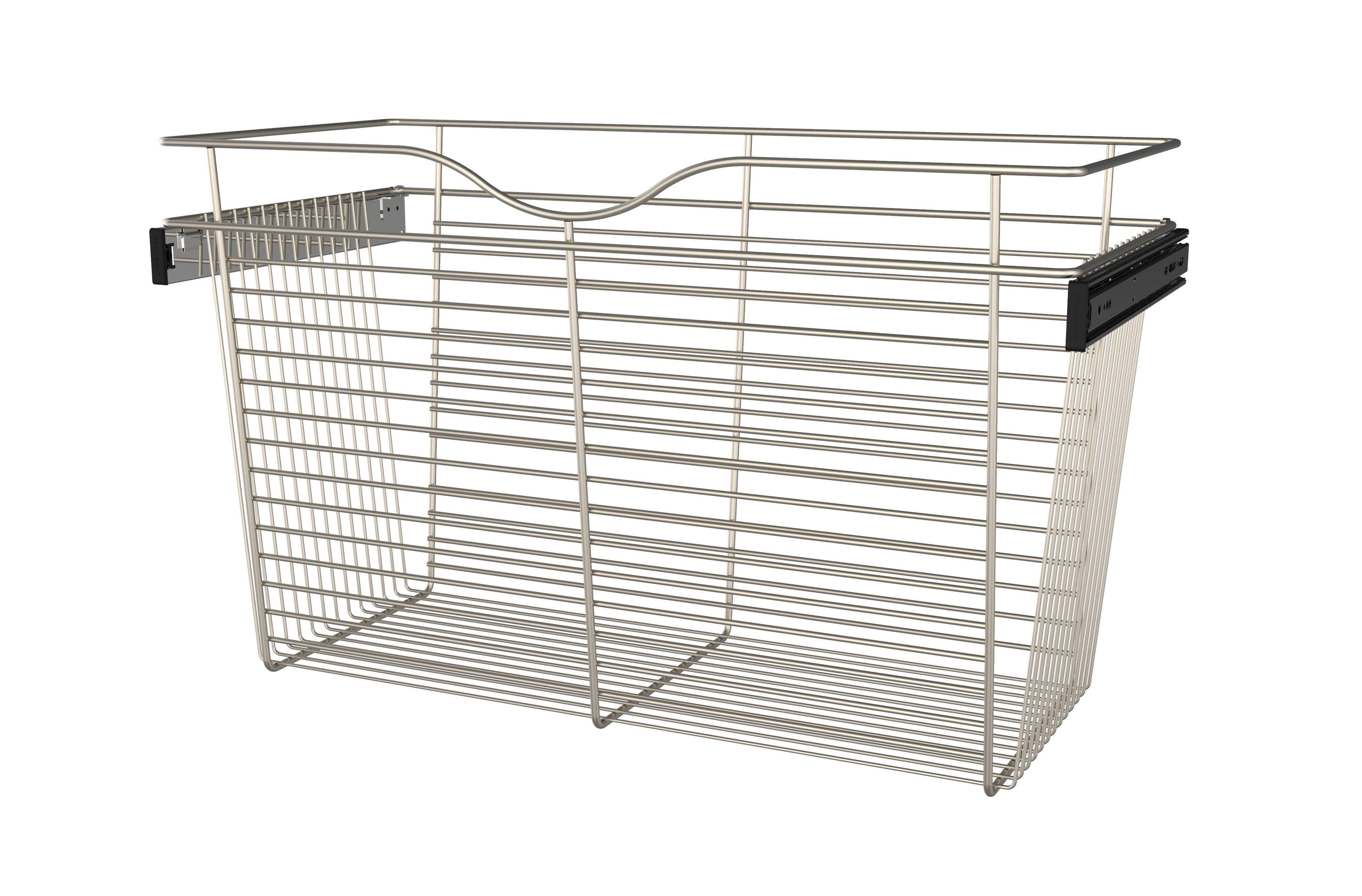 30x22 Satin Nickel Closet Pullout Basket B274674
