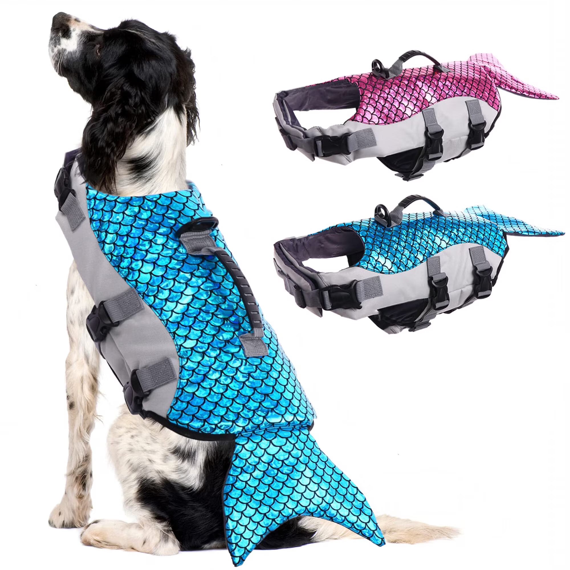 Reflective Dog Life Jacket with Rescue Handle W41847