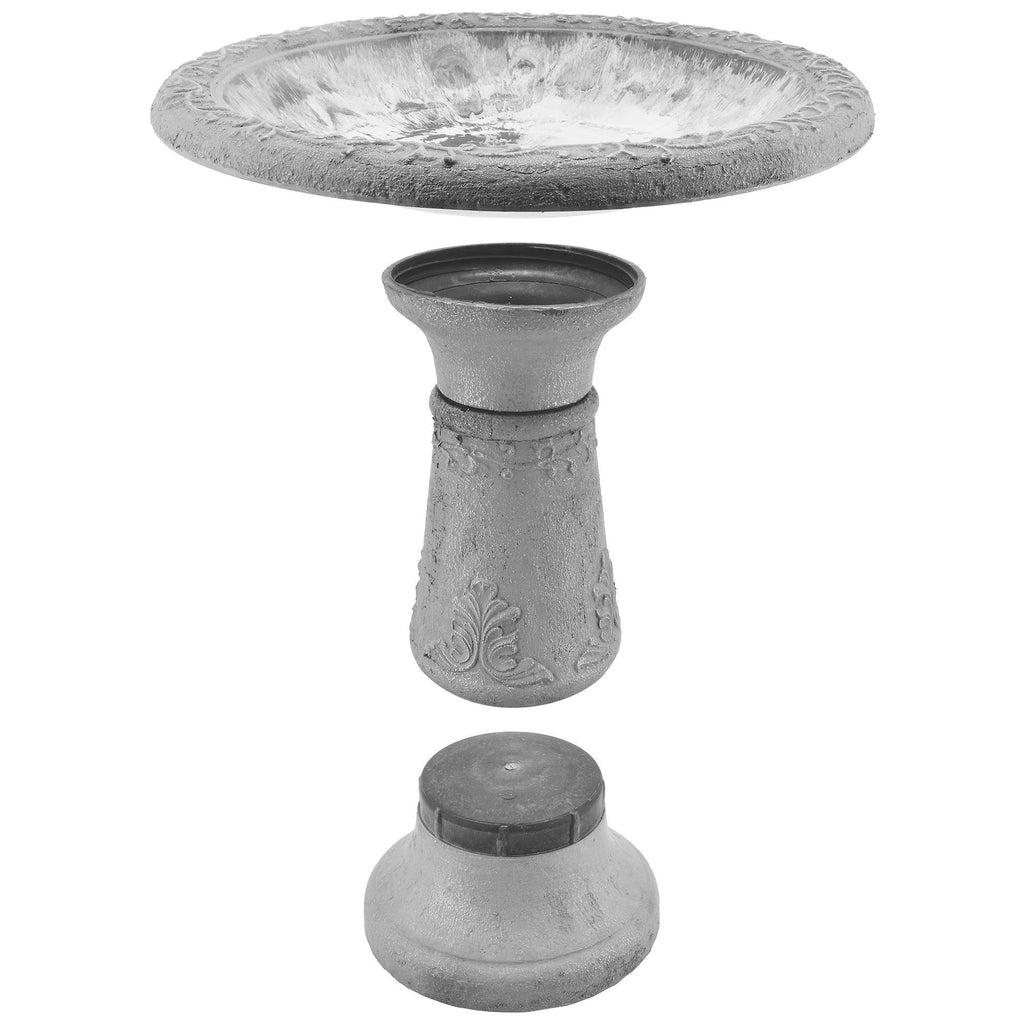 Green Fiberclay Birdbath E61184