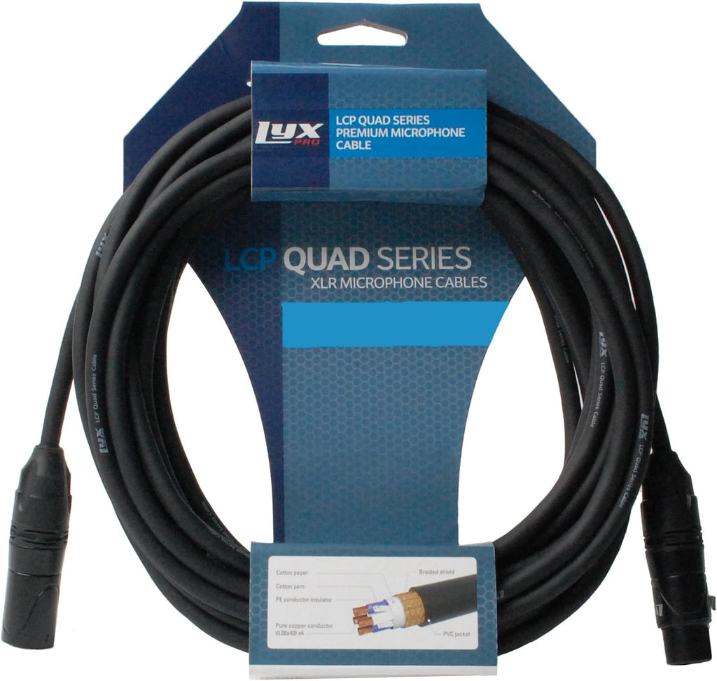 Black Pack of 2 XLR Microphone Cable G923499
