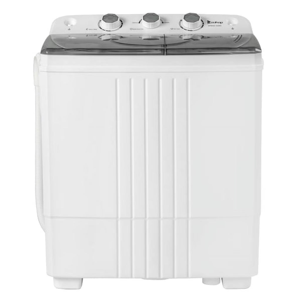 Semi-automatic Twin Tub Washing Machine, 20Lbs, White & Grey Z5998