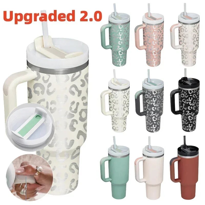 40oz Stainless Steel Insulation Cup With Handle Thermal Mug 1200ml P982136